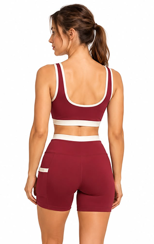 Conjunto Feminino Short e Top Running (com bolso)