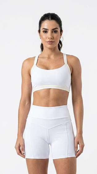 Conjunto Short e Top Training (costas vazadas)
