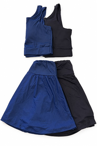 Conjunto Short Saia e Top Beach Tennis